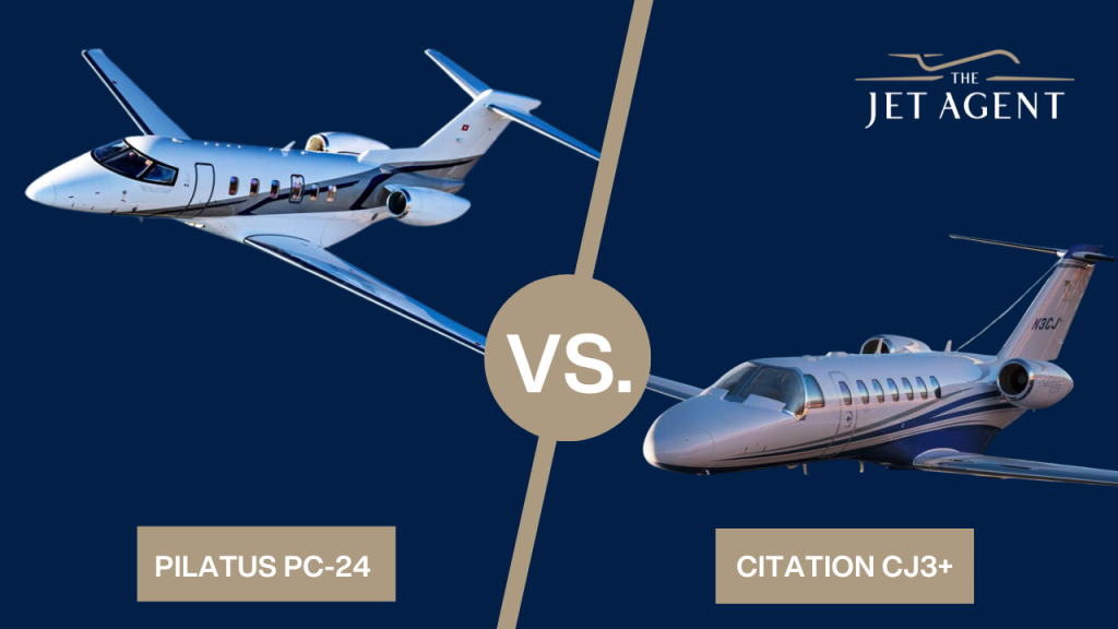 Citation CJ3+ vs. Pilatus PC-24 Aircraft Comparison The Jet Agent blue