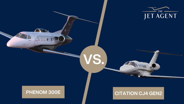 Citation CJ4 Gen2 vs. Phenom 300E Aircraft Comparison The Jet Agent blue