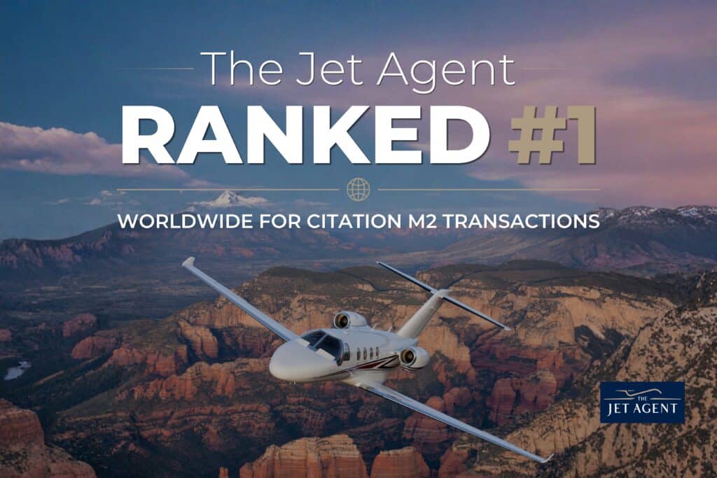 The Jet Agent ranked #1 worldwide for Citation M2 transactions - The Jet Agent