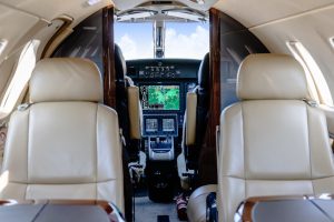 Citation M2 525-0855 - The Jet Agent 12 interior view of flight deck from two seats facing forward