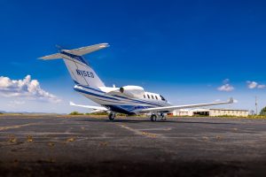 Citation M2 525-0855 - The Jet Agent 1 exterior aircraft on tarmac - rear view